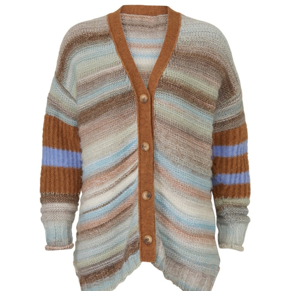 Sita Murt Rib Knit Stripe Cardigan, 40 (US 8)